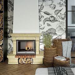 Облицовка Charleston SR (желт.) с каменной балкой